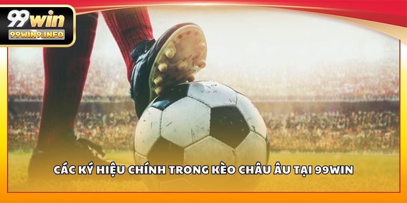 Các ký hiệu chính trong kèo Châu Âu tại 99WIN