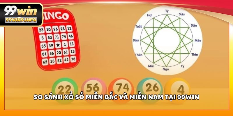 So sánh xổ số Miền Bắc và Miền Nam tại 99WIN